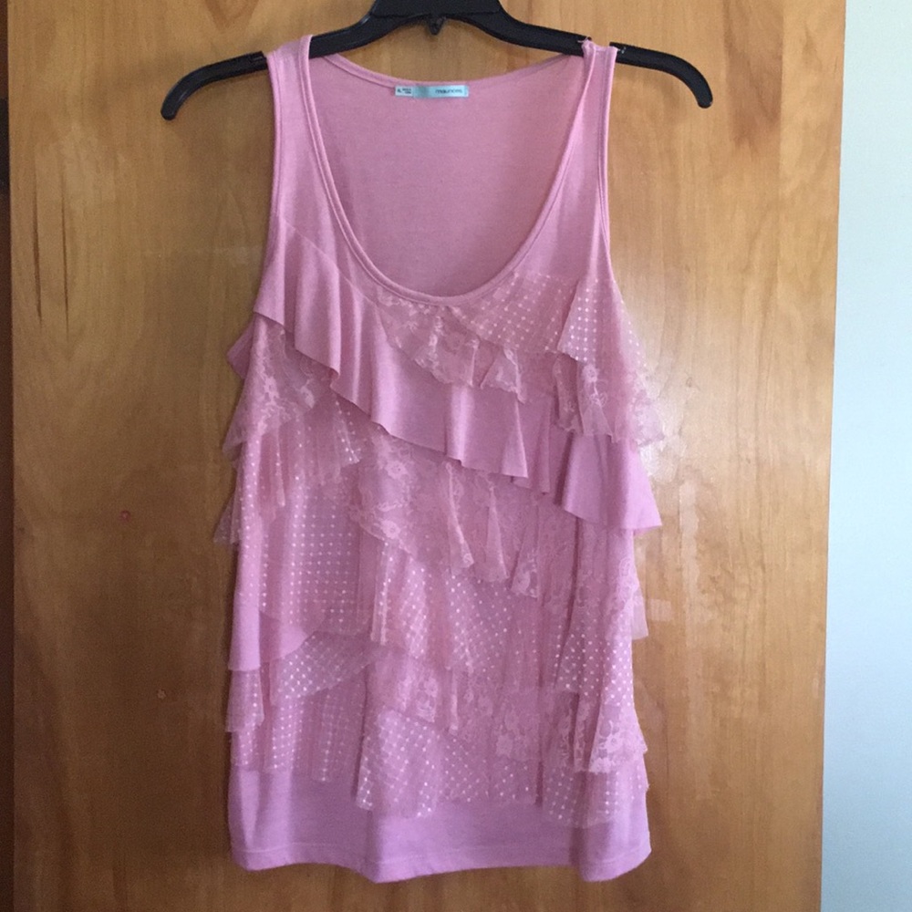 Lace detail tank